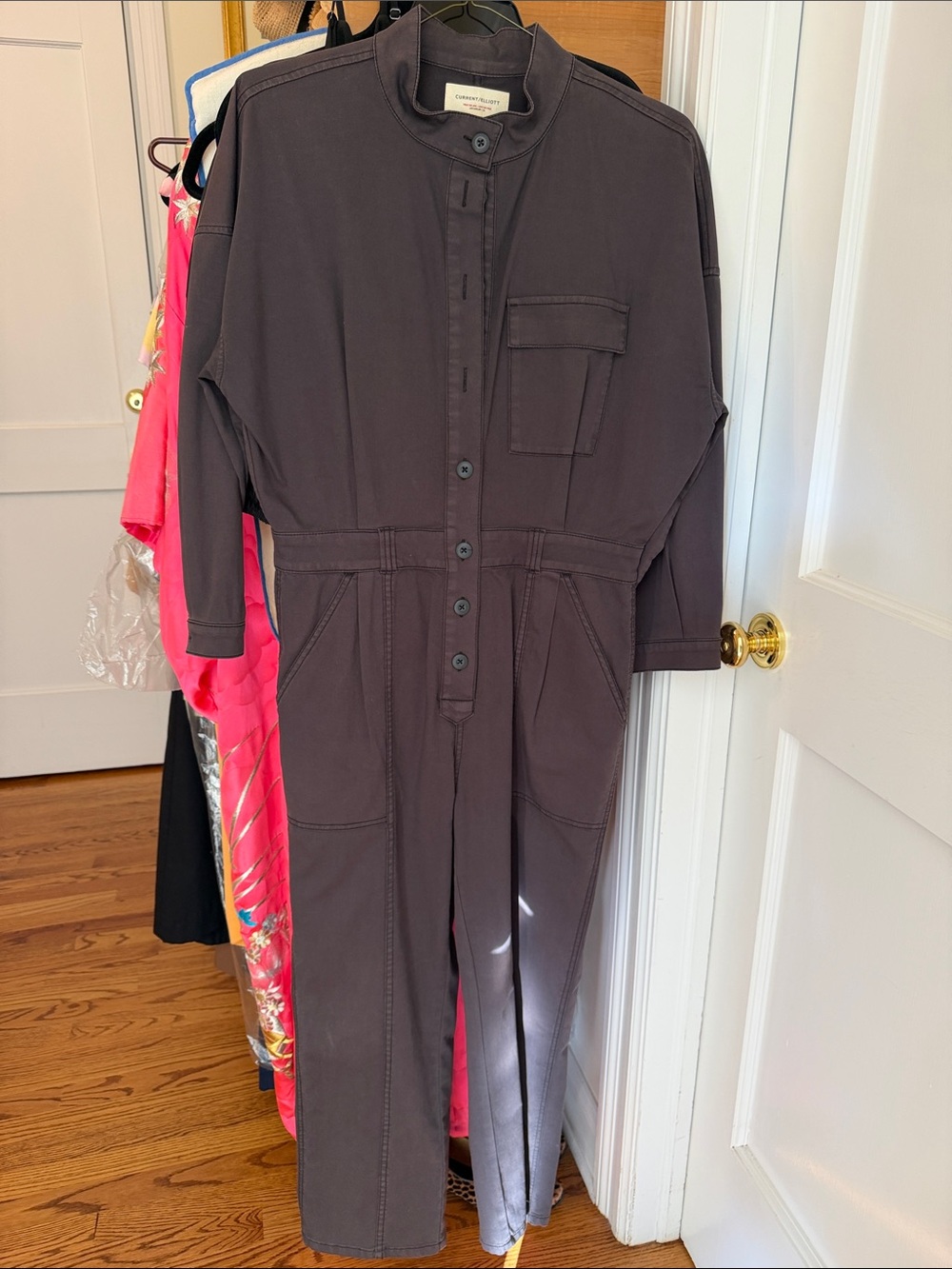 Current/Elliott Charcoal Utility Jumpsuit